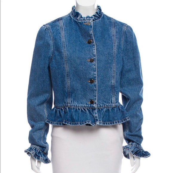 J.W. ANDERSON Denim Peplum Jacket - Picture 5 of 8